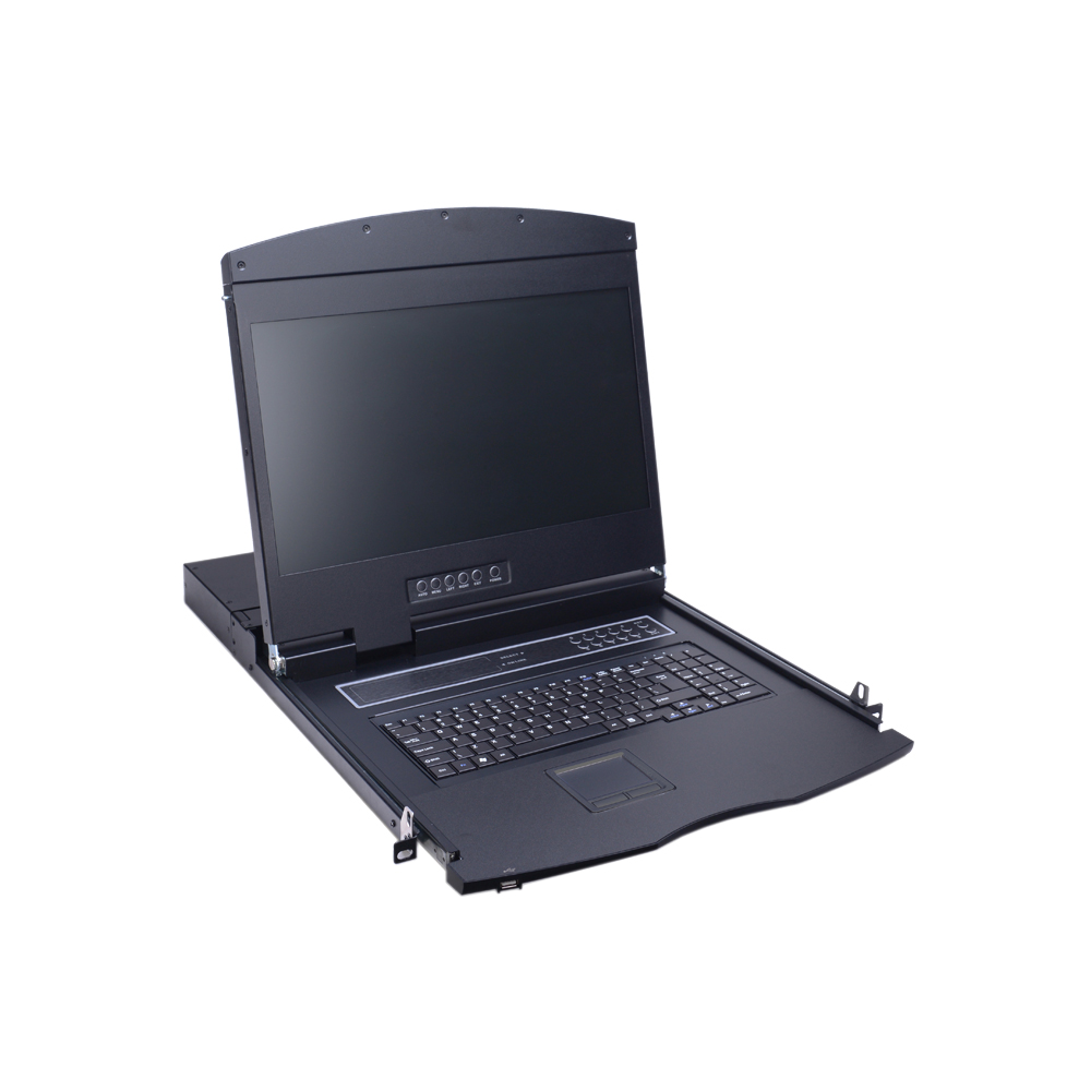 AS-9108HLS (Single Rail, 8Ports 19” HDMI LCD KVM Switch)